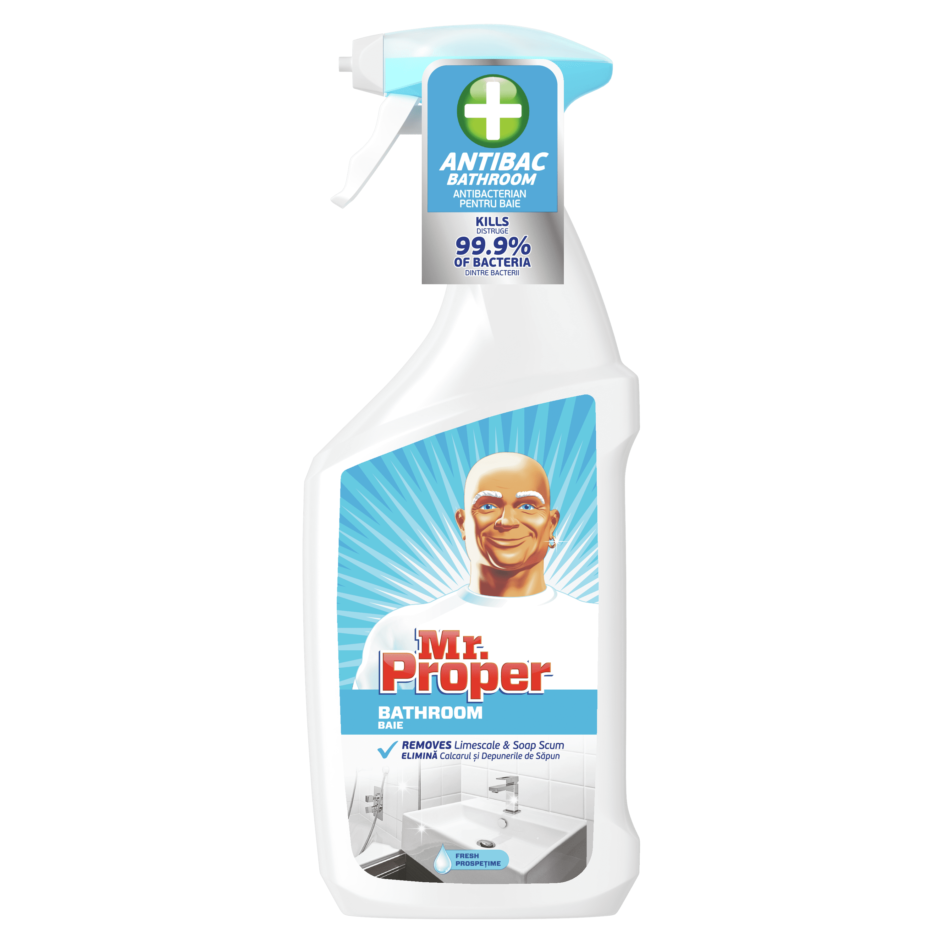 Спрей антибактеріальний 53758 MR PROPER д/видалення вапняного нальоту АнтиБак Для ванної кімнати 750